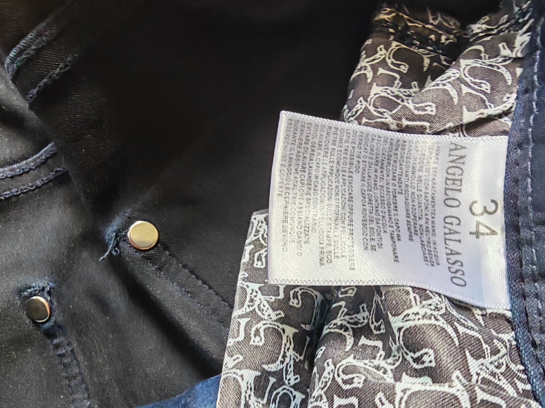 Pantaloni: ANGELO GALASSO Luxus Herren Jeans Dunkelblau Python M/ 34 – Usato da Pfäffikon SZ venduto da mat_qgm9 3