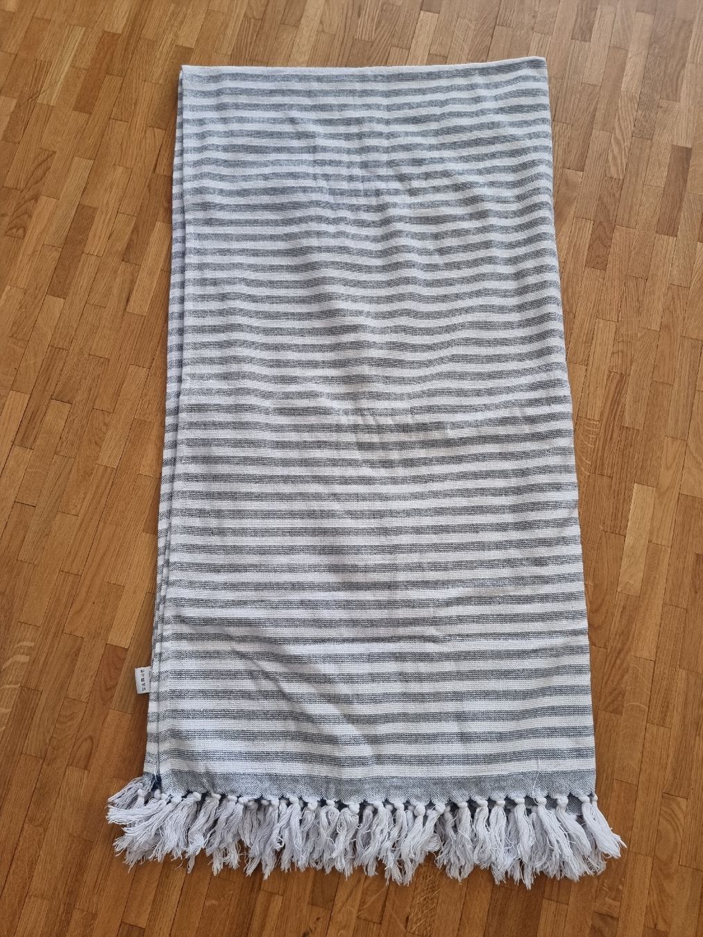 Badetücher: Linge de bain rayé bleu et blanc coton – Neu (gemäss Beschreibung) aus Veyrier von Leilazizou