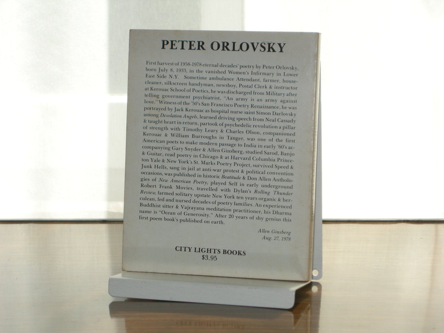Bücher: Peter Orlovsky Poems #Allen Ginsberg #Beat Generation – Gebraucht aus Aarau von Pearlz 1