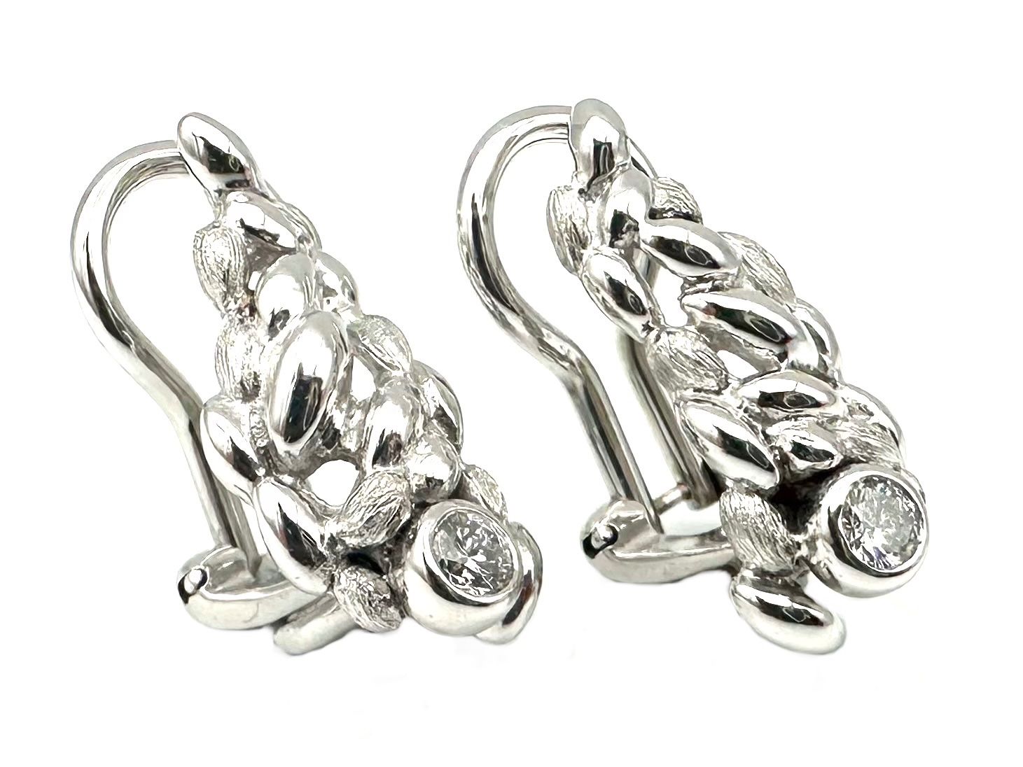 Gilbert Albert Ohrringe & -stecker: GILBERT ALBERT. Boucles d'oreilles or blanc et diamants – Gebraucht aus Renens VD von Diademe.sarl 2
