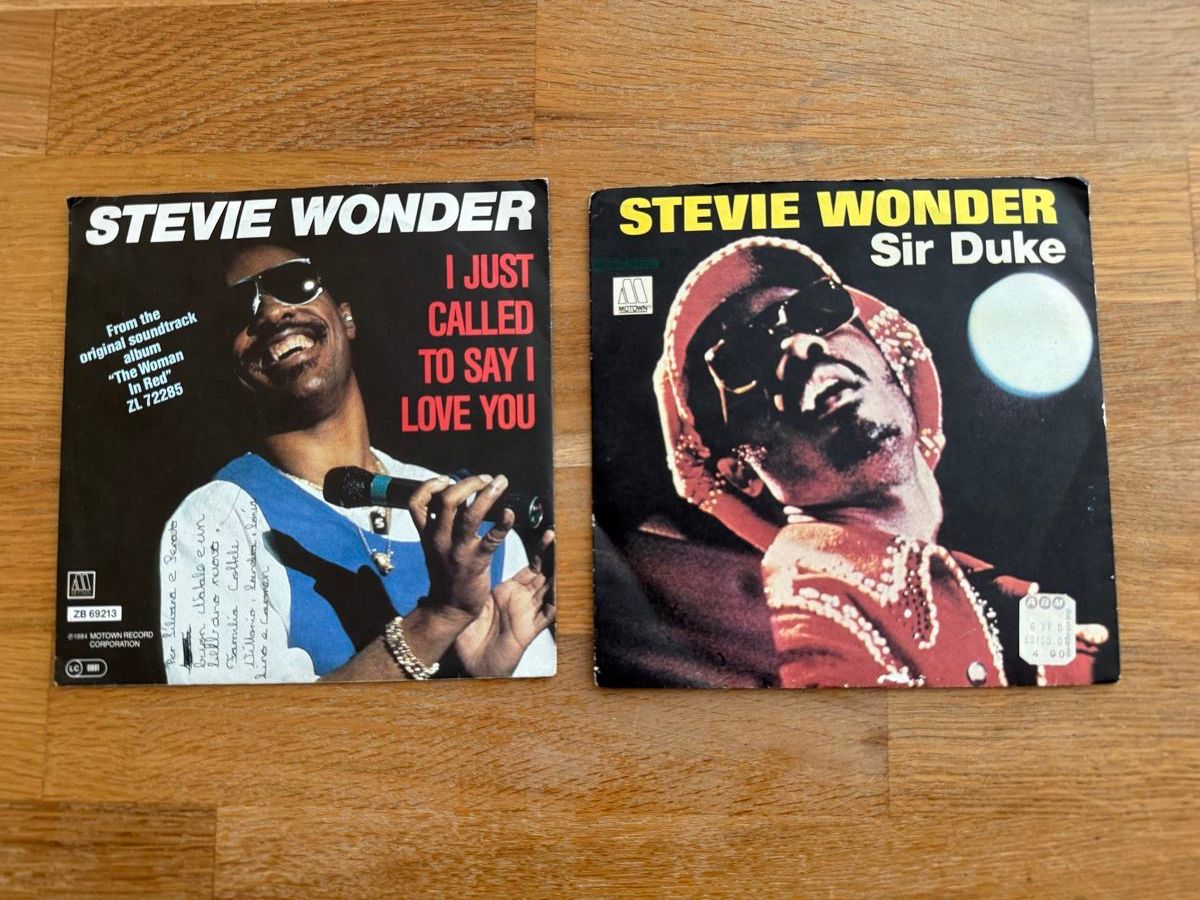 Dischi in vinile: Stevie Wonder - 2 Single Schallplatten – Usato da Goldach venduto da Messerguru 3