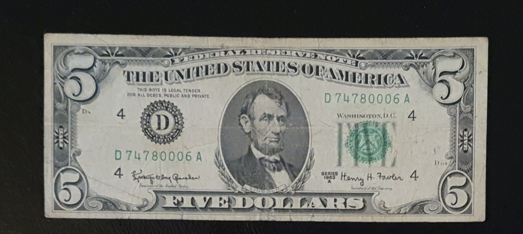 Banconote: One dollar USA und Five dollars USA – Usato da Conthey venduto da donaldC 4