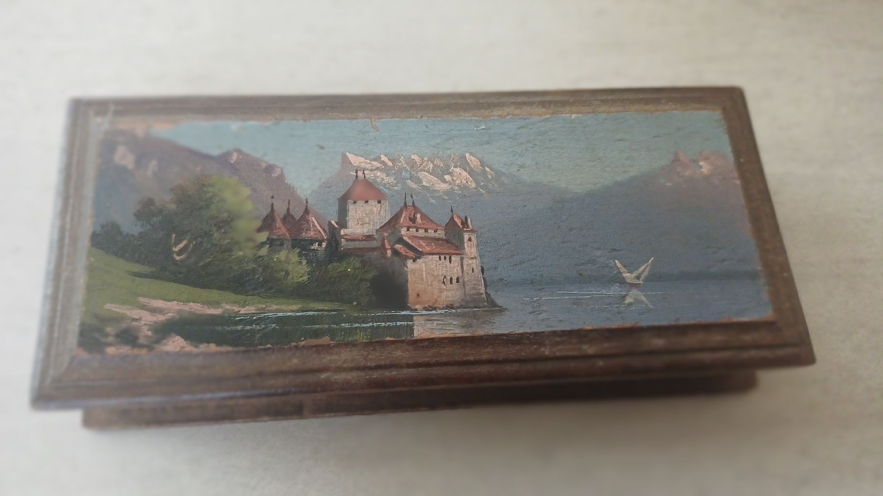 Cassapanche: Schöne antike Briefmarken Schatulle – Usato da Flawil venduto da Naphtali 6