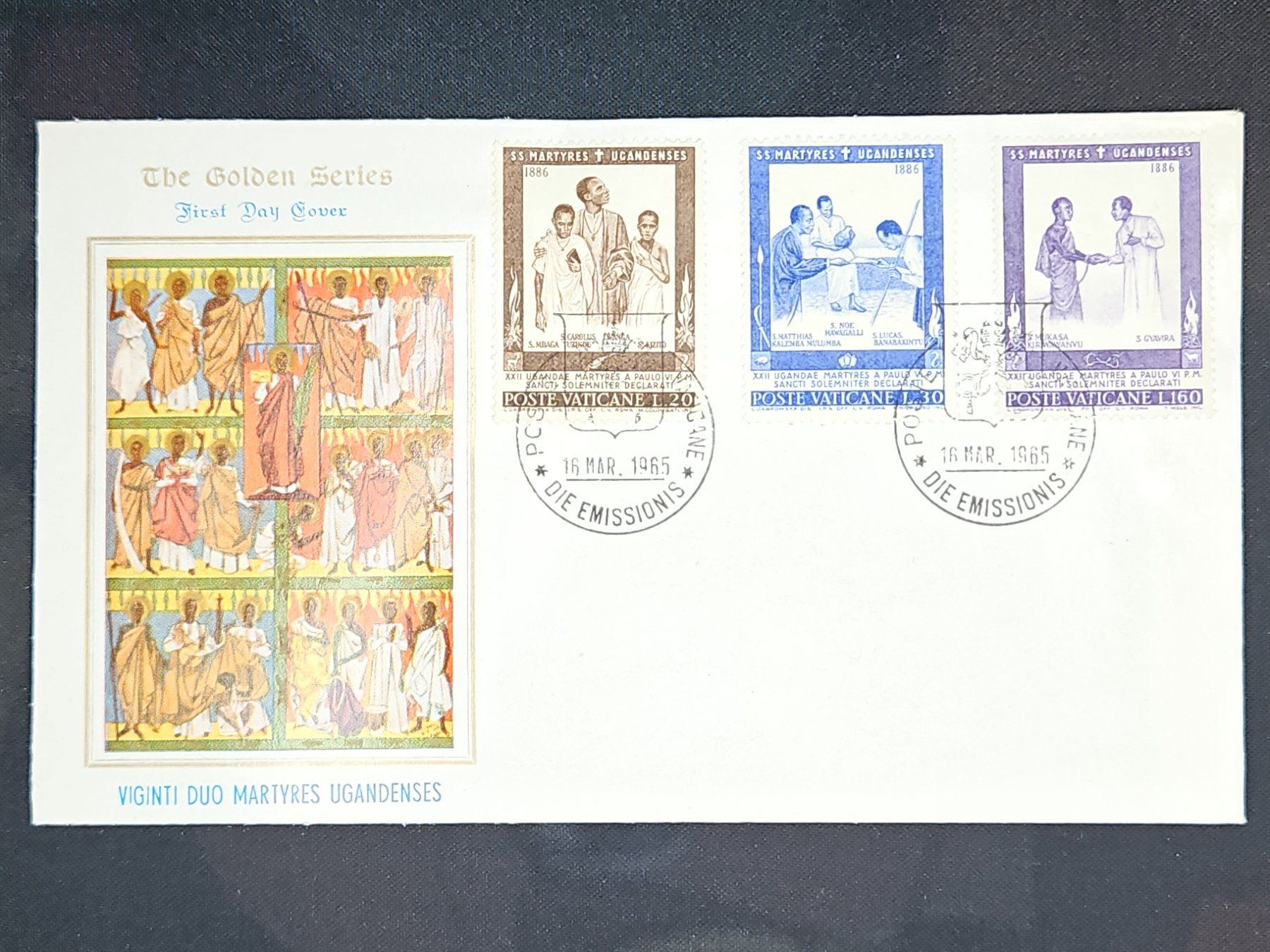 Tutti i francobolli: CL08 Enveloppe + Timbre Vatican 1965 – Usato da Cousset venduto da Patrick_Collections