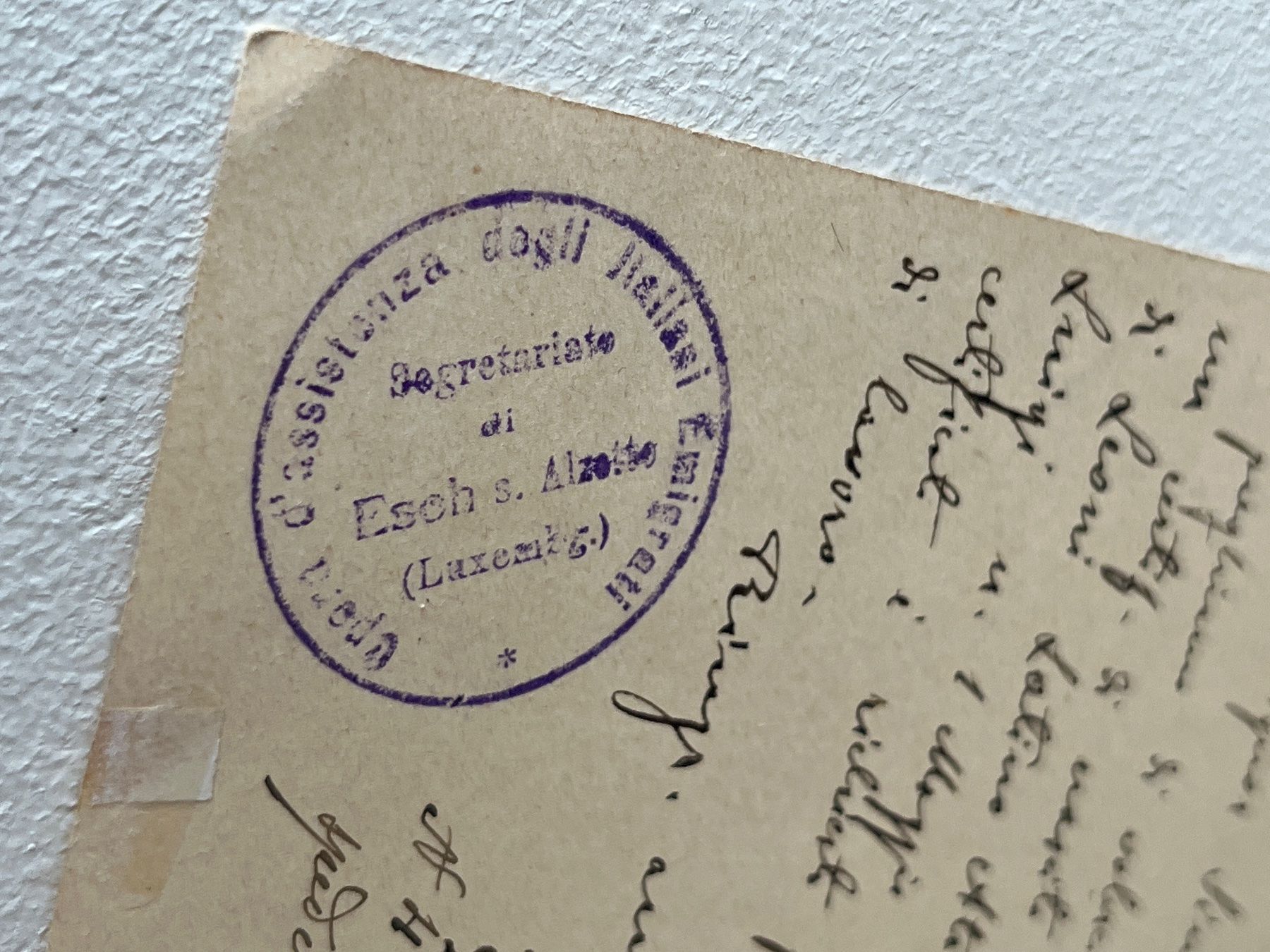 Alle Briefmarken: Luxemburg Alte Postkarte, 1908 – Gebraucht aus Chiasso von AzenYa 1