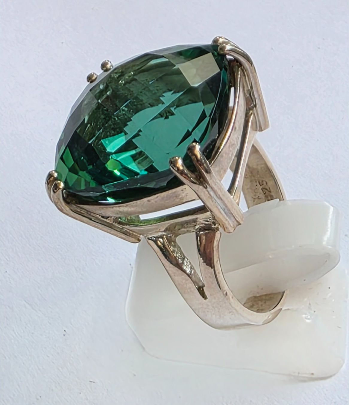 Anelli: Ring grosser gruener Topas Edelstein Gr 55 – Nuovo (secondo la descrizione) da Zürich venduto da benedikt12 9