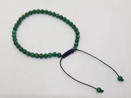Malachit 4mm Kugeldurchmesser Armband geknotet