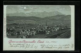 Mondschein-Lithographie Gais, Gesamtansi