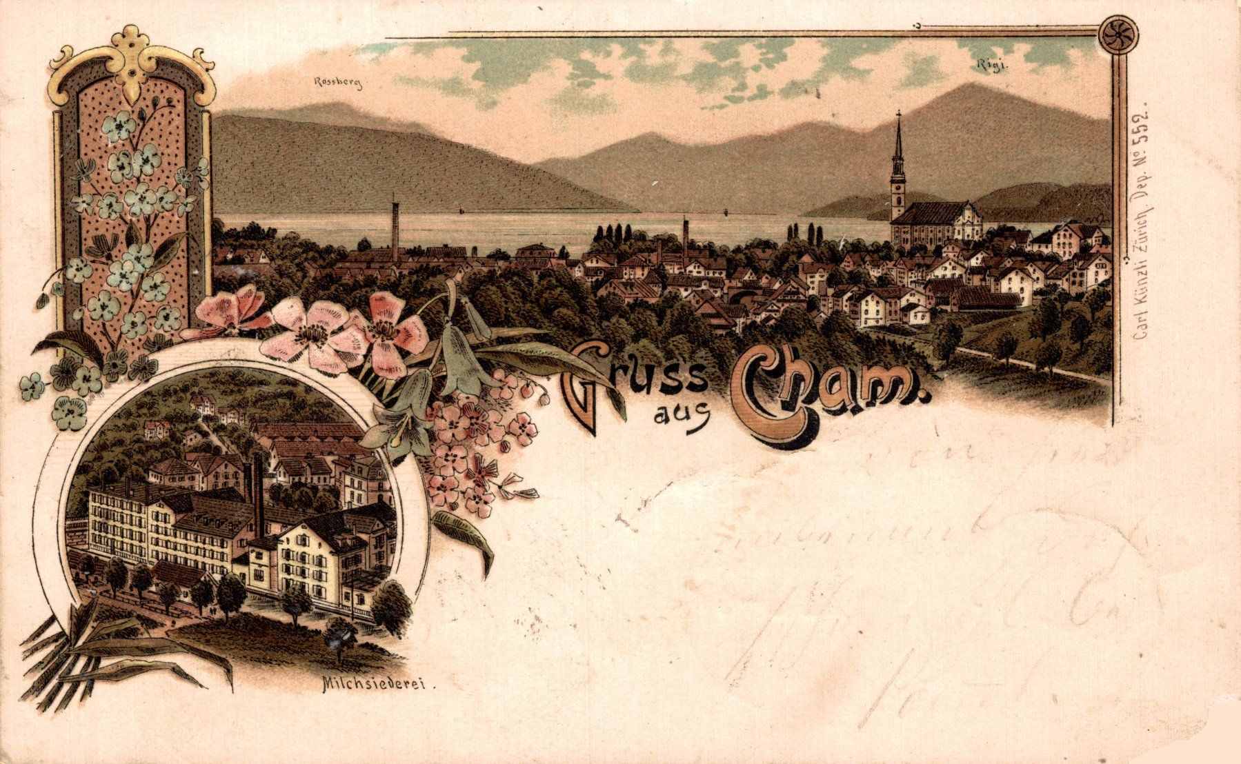 Cartes postales: Gruss aus Cham. Milchsiederei – D'occasion à Bronschhofen par Astore