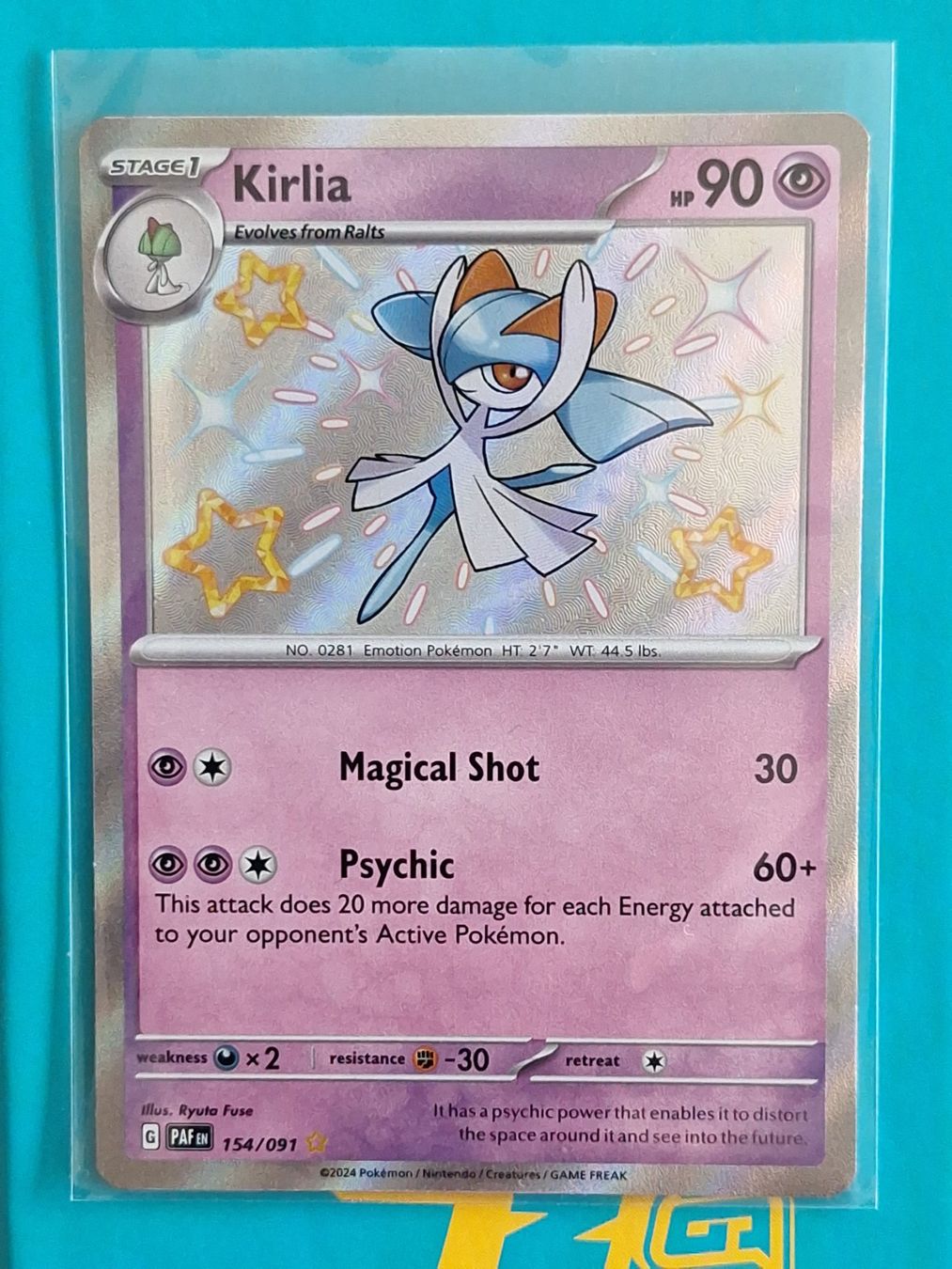 Pokémon Carte collezionabili: Shiny Kirlia - Paldean Fates – Usato da Altstätten SG venduto da GGsGameshop