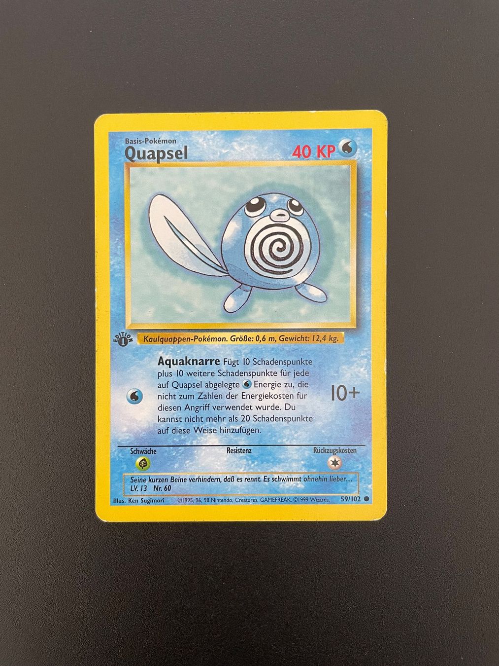 Pokémon Carte collezionabili: Pokémon Base Set Quapsel 59/102 1st Edition – Usato da Zürich venduto da kev_c5cb