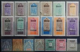 Sudan Franz. Kolonie ex. Kat. 3-49 */(*)/gest. 1894/1922