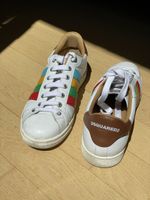 Dsquared2 Sneakers Gr. 46 Weiss mit bunten Streifen Sommer