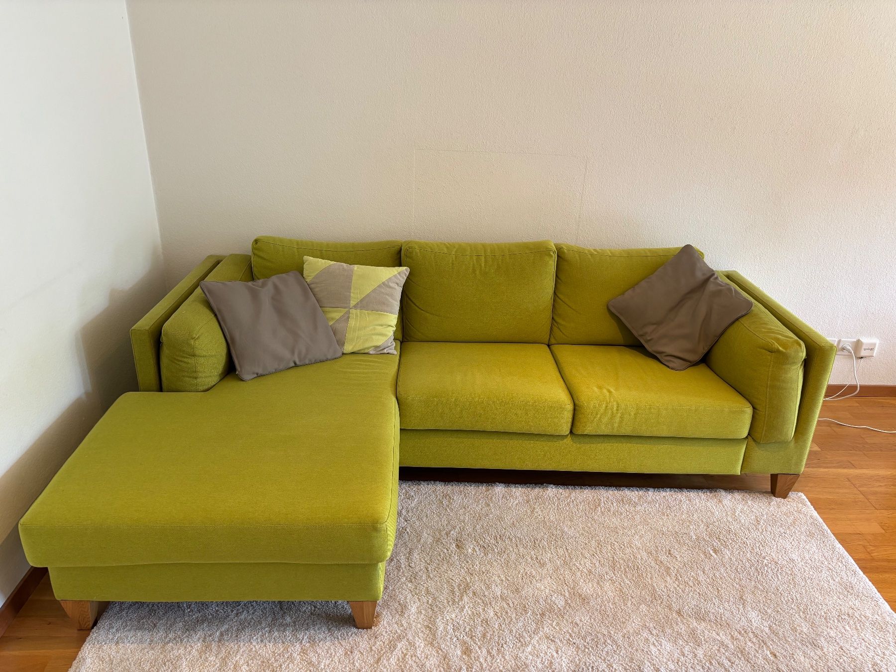Micasa Divani: Ecksofa Polstermöbel Stoff hellgrün – Usato da Zürich venduto da mat_xtc9