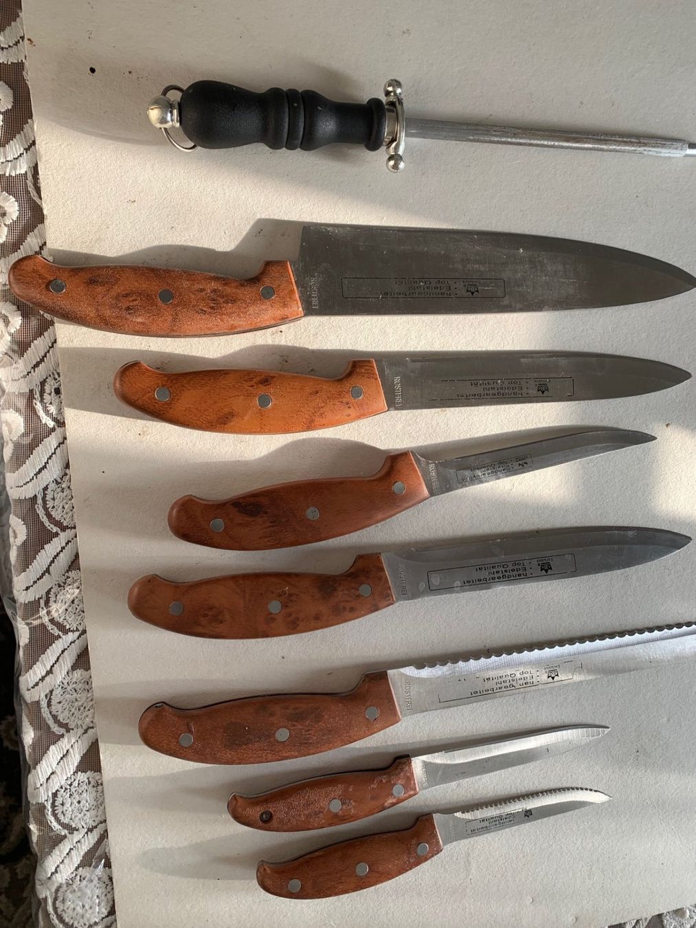 Küchenmesser: Wüsthof SBS Solingen Messerblock Set, 10-teilig, Top Zustand – Gebraucht aus Emmen von newdeal1970 6