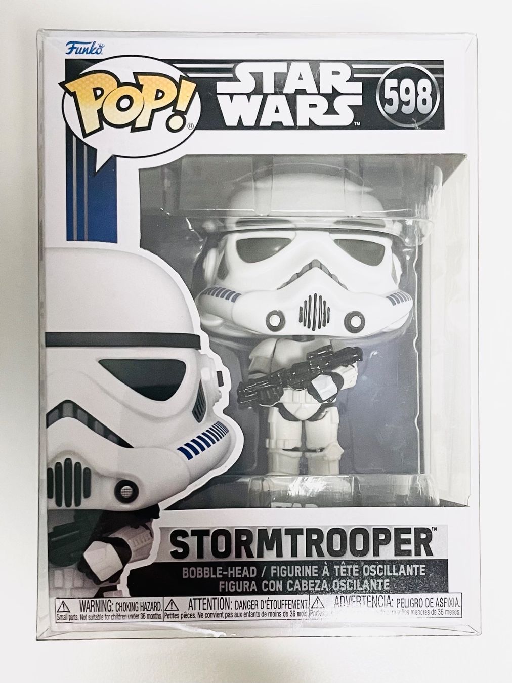Funko Statuette: Funko Pop! Stormtrooper Star Wars Bobble Head 598 – Usato da Zofingen venduto da AJstuff