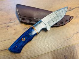 Damast Messer feststehend HANDMADE 21cm ODERMATT No. 01 NEU