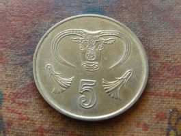 CHYPRE  5  Cents  1998