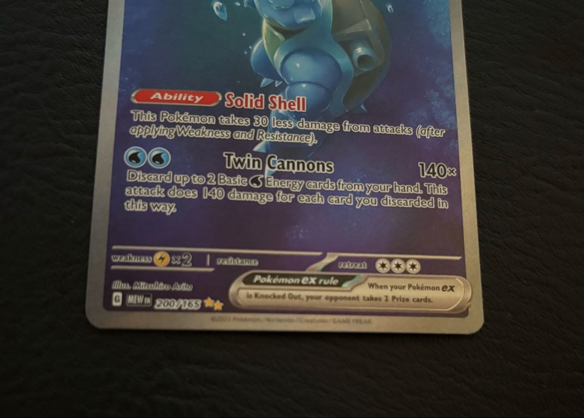 Pokémon Carte collezionabili: Pokémon MEW Blastoise ex 200/165 EN – Nuovo (secondo la descrizione) da Läufelfingen venduto da Seraphim13 3
