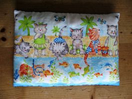 Traubenkernkissen mit Anzug, Katzen, Handarbeit, 750 g