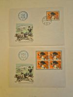 2 Couverts FDC Centenaire de la Soc. Cynologique Suisse n...