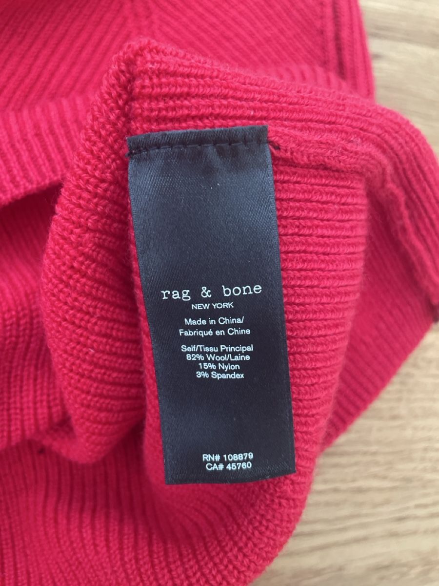 Top: Rag&bone rotes wolle top – Usato da Zürich venduto da M500ZH 3