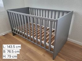 Babybett Transland mit Umbauseiten Kinderbett
