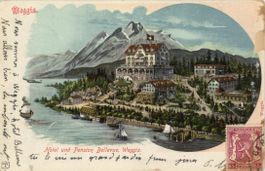 Weggis   LU  mit Hôtel-Pension Bellevue     um 1903