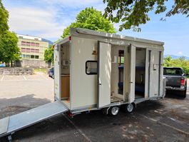 Wohnanhänger, Camper, Motorradanhänger mit Küche und Heizung
