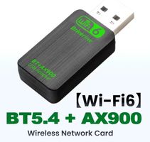 AX900 WiFi 6 Bluetooth 5.4 USB Adapter 2in1 Dongle Dual Band