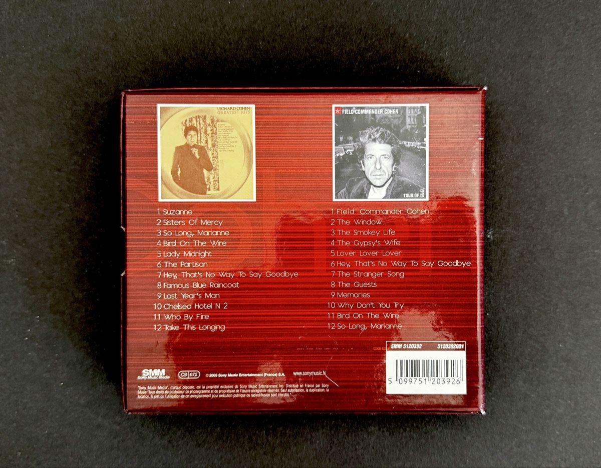 CD: 2CD Boxset Leonard Cohen - Greatest Hits / Field Commander C – Usato da Zürich venduto da tomakomai 2