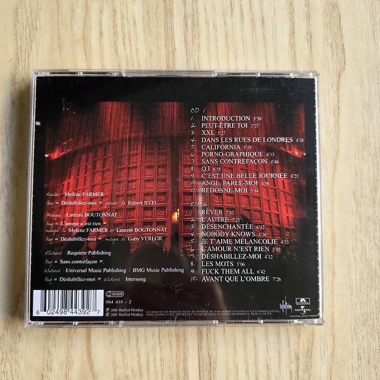 CDs: CD Mylène Farmer  - Avant que l'ombre...À Bercy – D'occasion à Orbe par Adaline.64 1