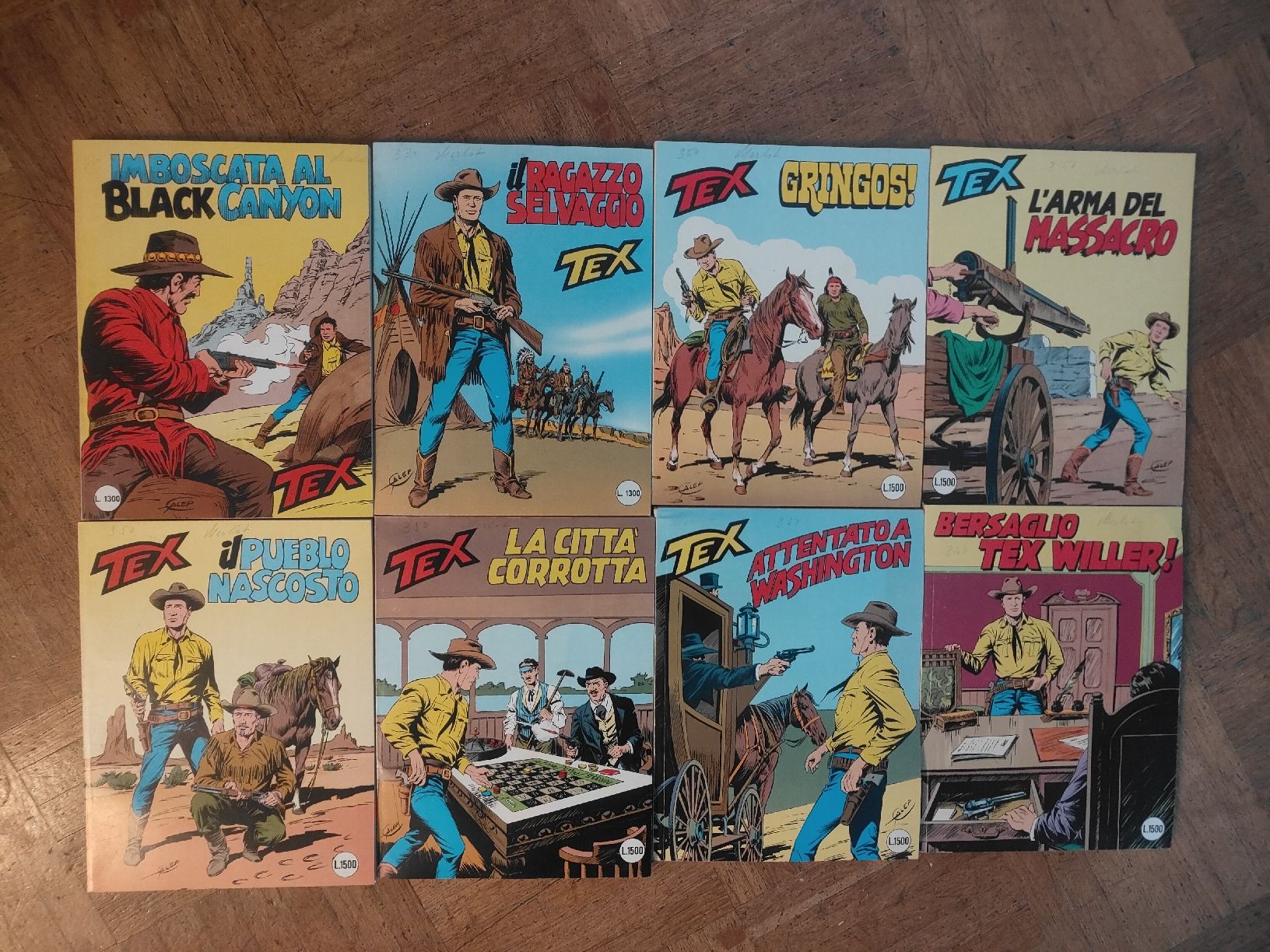 Fumetti: 8 Stk TEX Comics Nr. 318 - 324 und 326 – Usato da Hägendorf venduto da Yahuhu01
