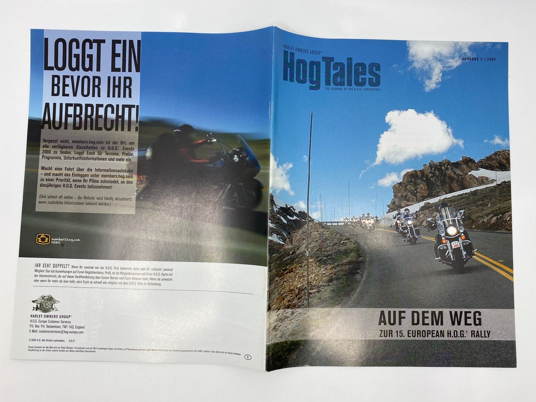 Riviste & Magazine: Harley Owners Group HOG Magazine  HogTailes 2006 – Usato da Langwiesen venduto da Restposten-24 2
