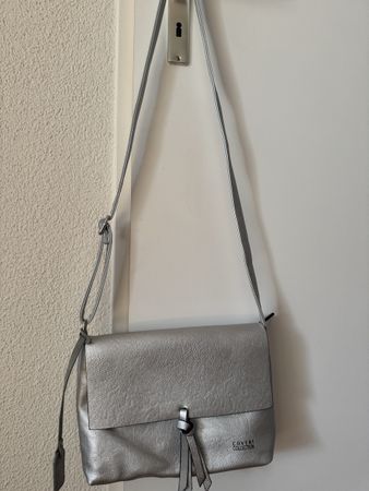 Umhängetasche Coveri Collection silber guter Zustand