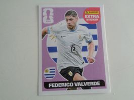 Panini FIFA Extra Sticker Federico Valverde Nr.15 Uruguay...