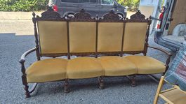 Magnifique banquette style Henri II