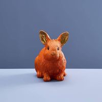 Spardose Hase, orange-goldig, Deko, Ostern!