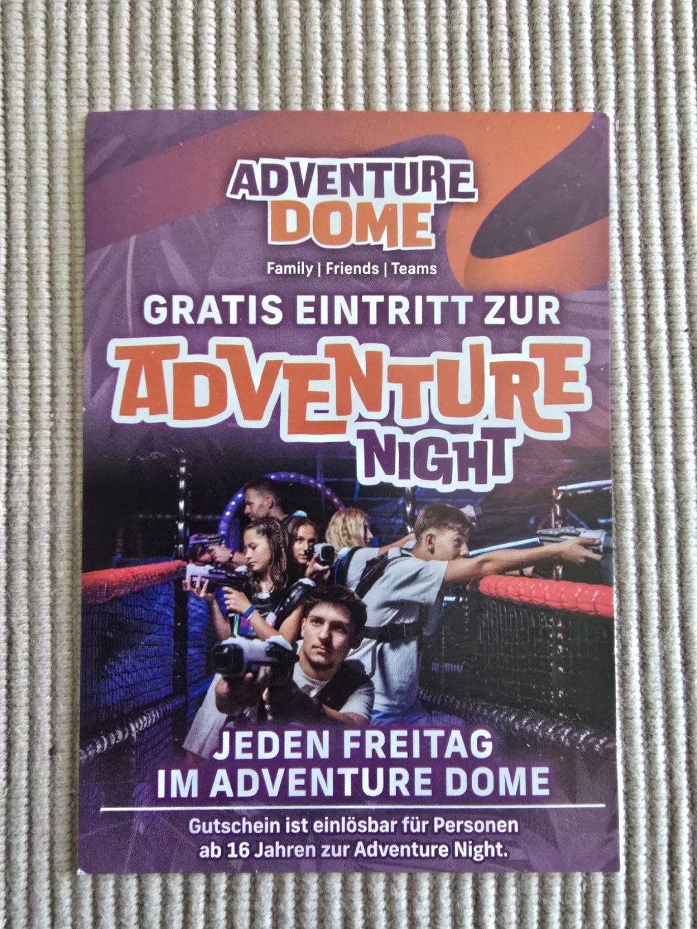 Gutscheine: 2x Gratis Eintritt Adventure Dome Night – Neu und originalverpackt aus Münchenbuchsee von D4rk_3n3my