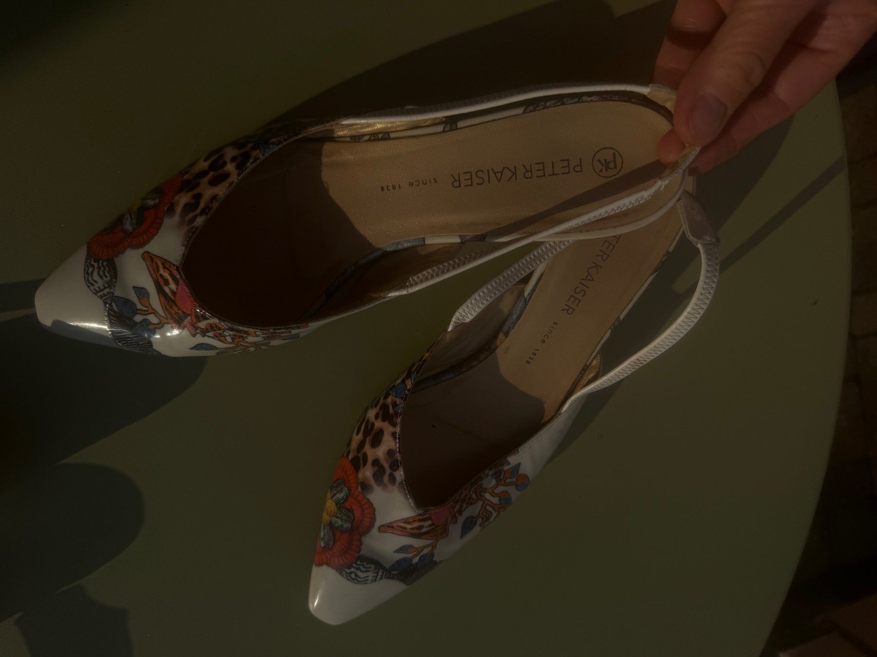 Kaiser Damenschuhe: Peter Kaiser Slingpumps, Gr. 7, gemustert, neuwertig! – Gebraucht aus Baden von cocteau13 2