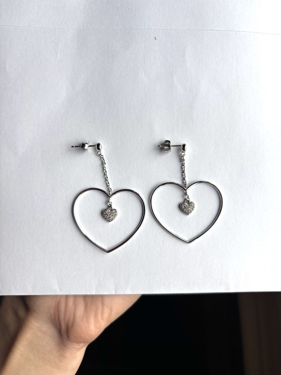 Boucles d'oreille: 🤍Herz Ohrringe Silber – Neuf (Voir description) à Zürich par RMNA 1