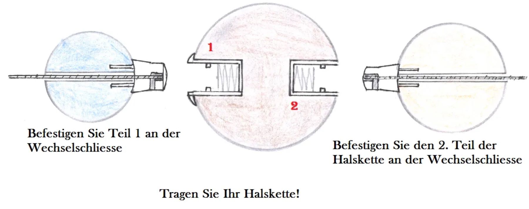Catenine: Edelsteine Schmuck - Halskette Verschluss – Nuovo (secondo la descrizione) da Langenthal venduto da Seelenfreunde 3