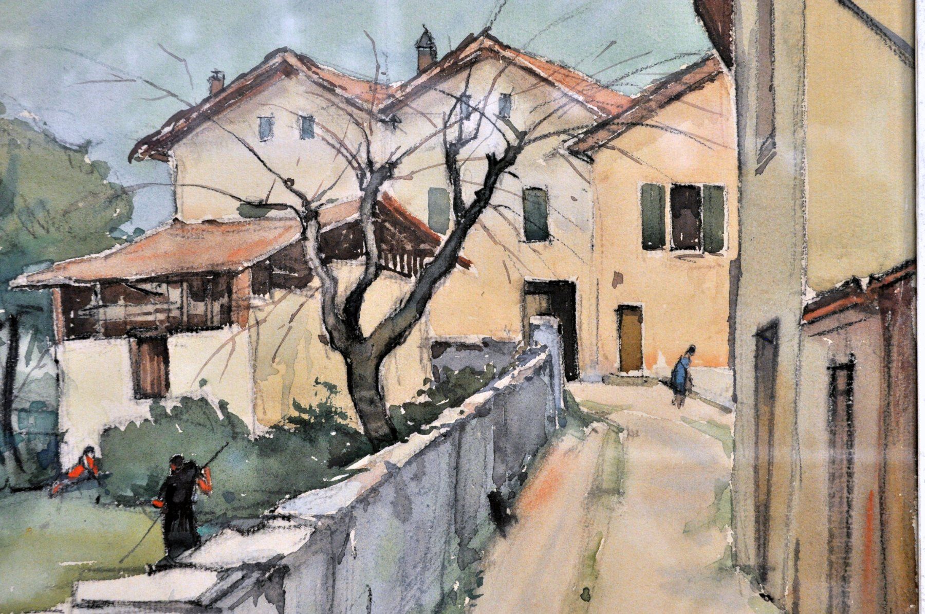 Dipinti: Aquarelle originale signée Pierre Châtillon – Usato da Neuchâtel venduto da Neuchatel 6