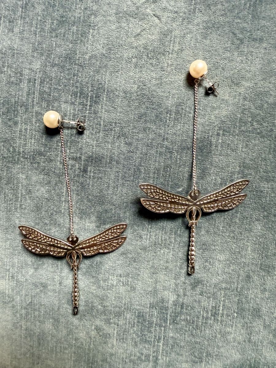 Orecchini pendenti & Orecchini a lobo: Silver earrings dragonfly  – Usato da Barna venduto da orbuyorcry 3