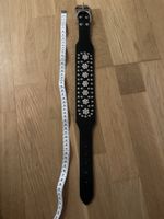 Schwarzes breites Hunde Halsband