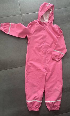 Regenanzug von Next rosa 6-7 jährig (122)
