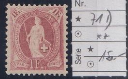 1 Fr. (71D **) SBK 150.--  hier ab 1.-- !
