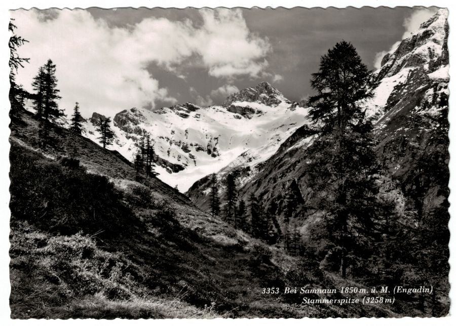Ansichtskarten: Bei Samnaun, Stammerspitze – Gebraucht aus Frauenfeld von POML