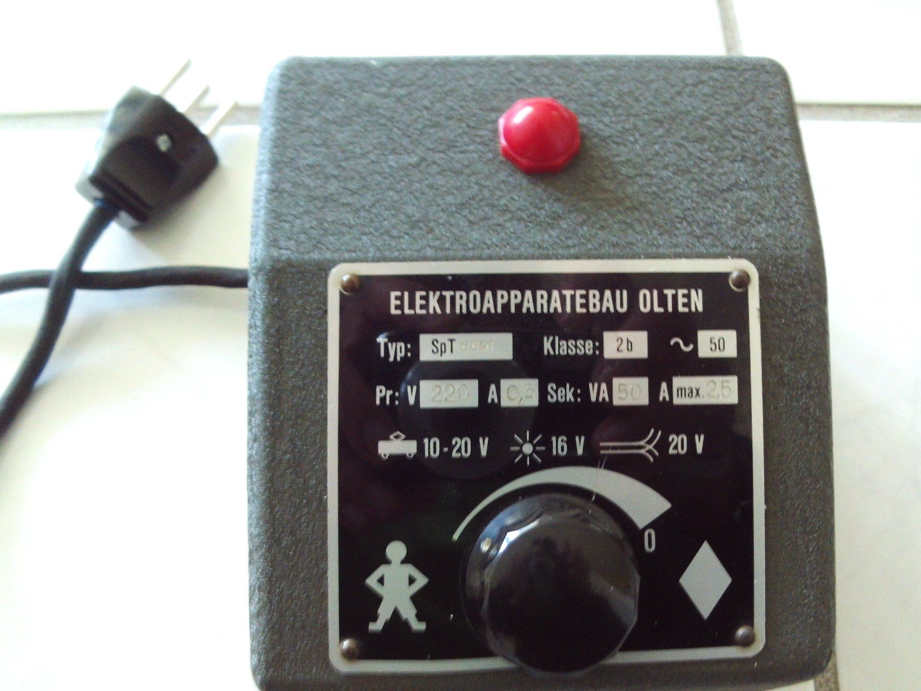 Modellini di ferrovie: ORIGINAL  Transformator SpT-50 von Elektroapparatebau Olten – Usato da Grenchen venduto da Zora25 1