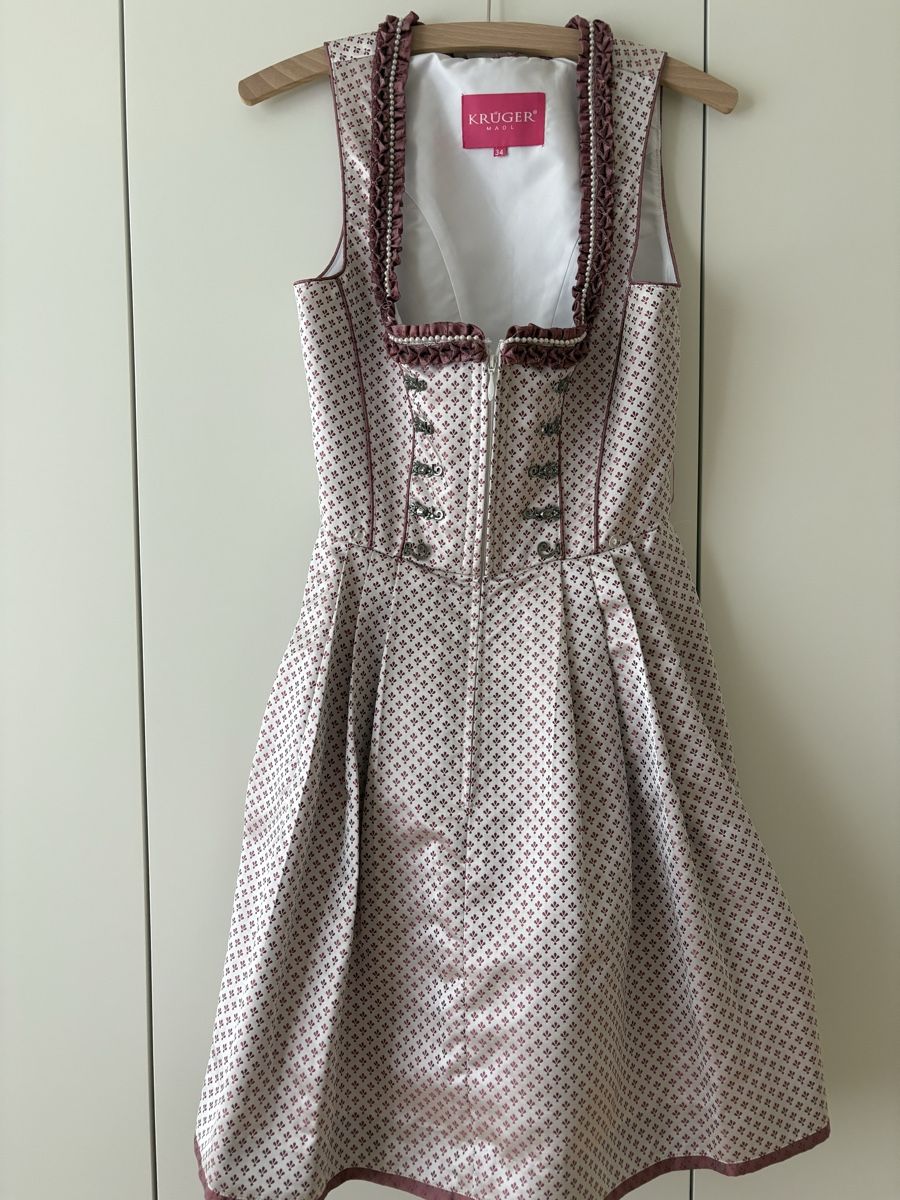 Krüger Robes: Dirndl, Krüger, Gr. 34, weiss/ rosa – D'occasion à Stans par sil_k5f5 1